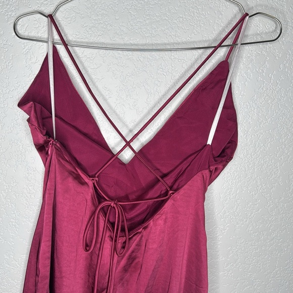 NWT MORE TO COME Regina Maxi Dress in Fuchsia Medium Revolve - Picture 9 of 15